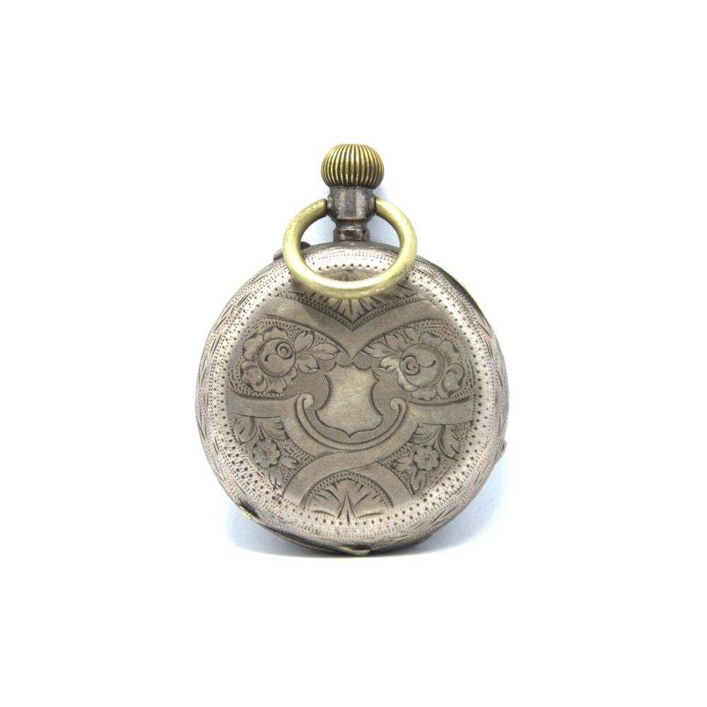 Porta orologio da taschino inglese in argento  - Bertolami Fine Art
