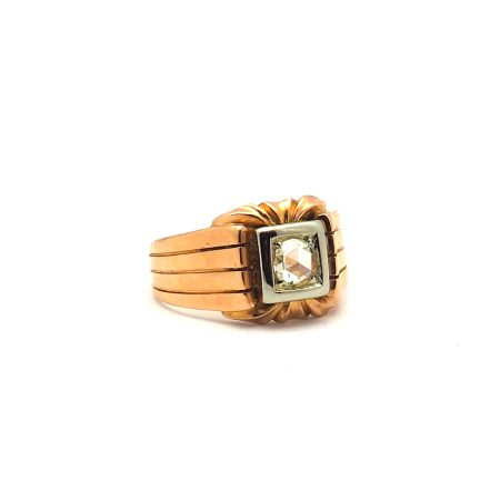 Anello Uomo d'Epoca in Oro rosa