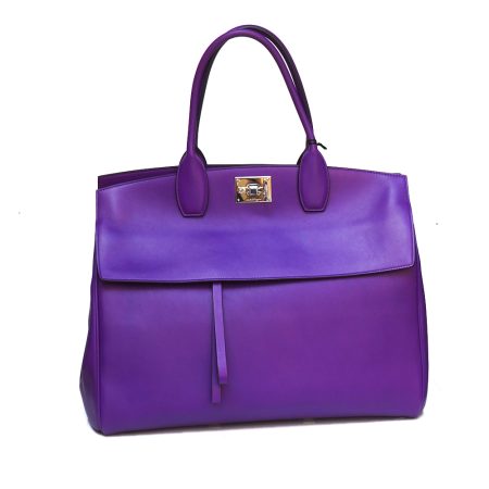 Borsa "Salvatore Ferragamo" Viola in Pelle