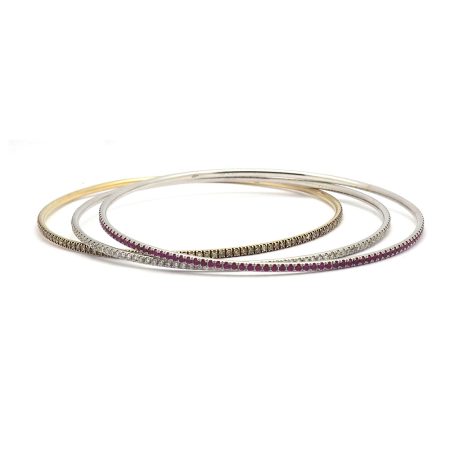Bracciali Tondi in Oro e Pietre Preziose - immagine 2
