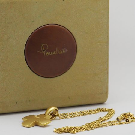 Collana con Croce "Pomellato" in Oro giallo Sabbiato - immagine 4