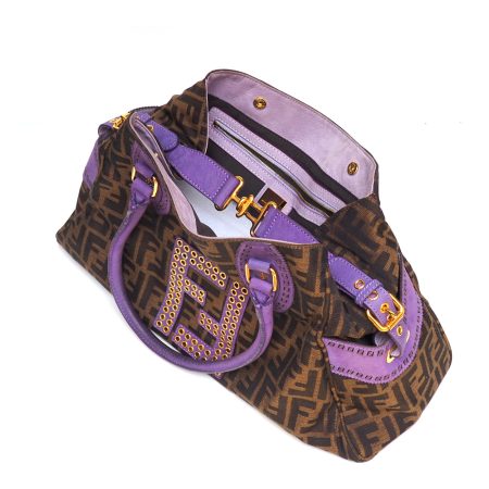 Borsa "Fendi" De Jour Purple - immagine 5