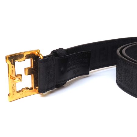 Cintura "Fendi" con Fibbia FF color oro - immagine 3