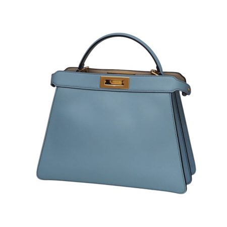 Borsa "Fendi" Peekaboo IseeU Medium Azzurro Baby