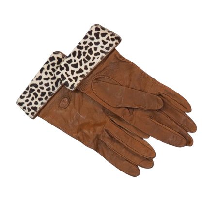 Guanti "Fendi" in Pelle e Seta - immagine 2