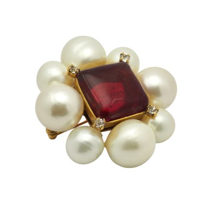 Spilla"Chanel" Gripoix '90 - immagine 2