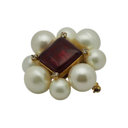 Spilla"Chanel" Gripoix '90 - immagine 5