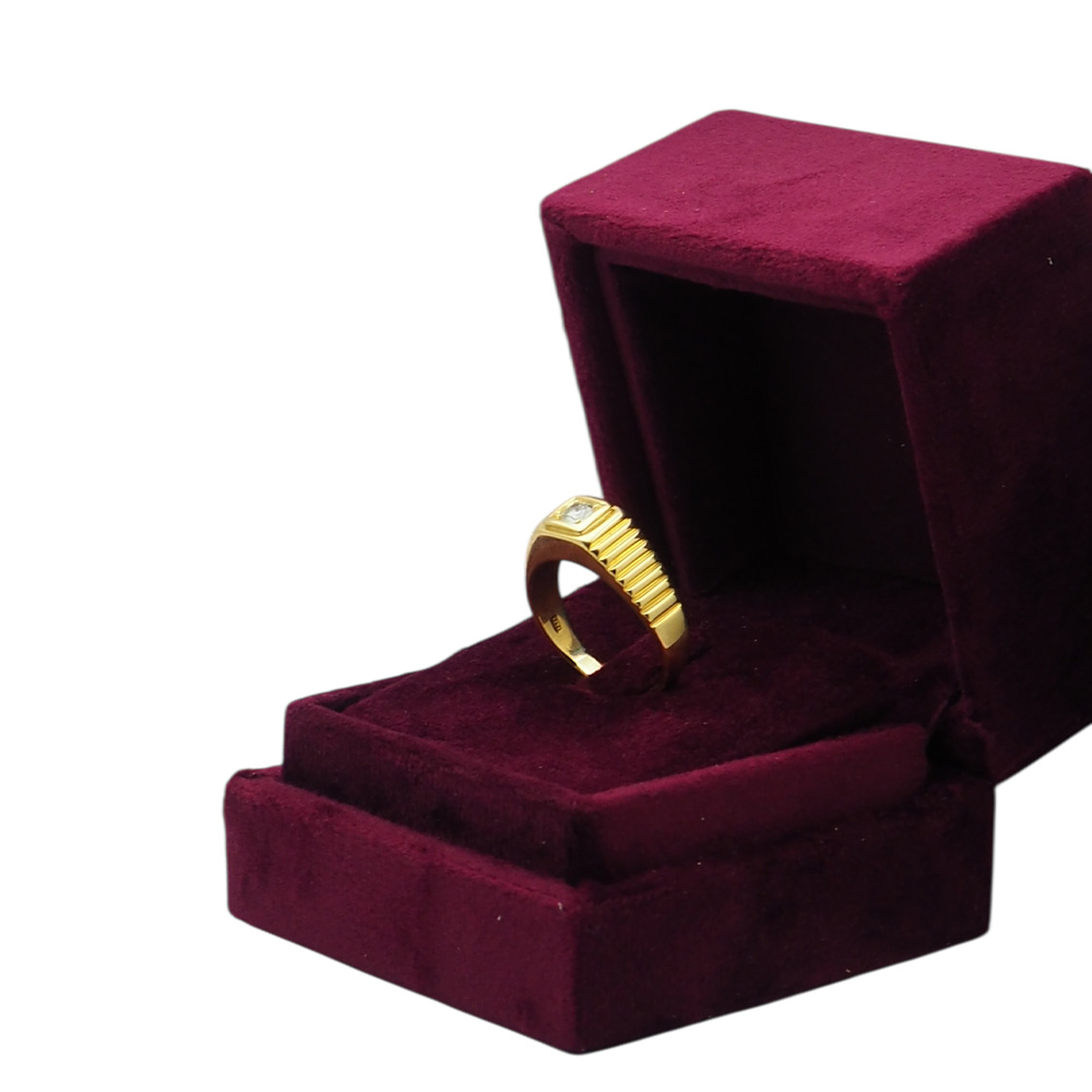 Anello Uomo Oro 18 Kt con Diamante