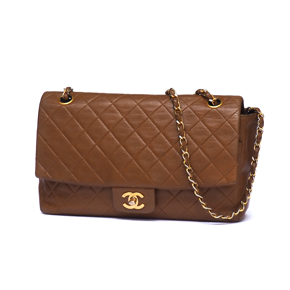 Borsa "Chanel" Timeless Marrone