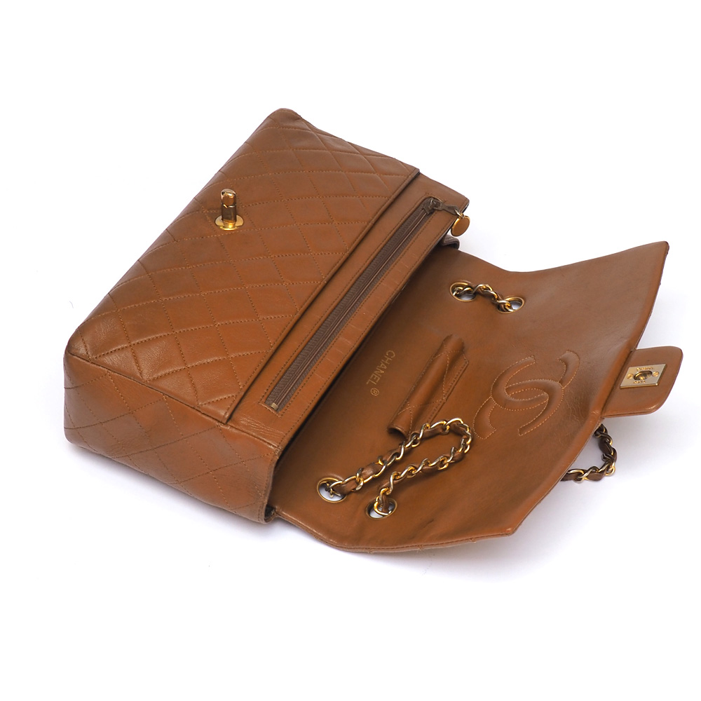 Borsa "Chanel" Timeless Marrone - immagine 2