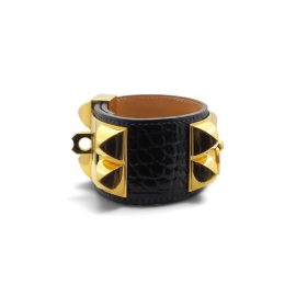 Bracciale "Hermès" Collier de Chien in pelle esotica