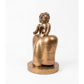 Scultura in bronzo "La Menina II" di "Miguel Berrocal"