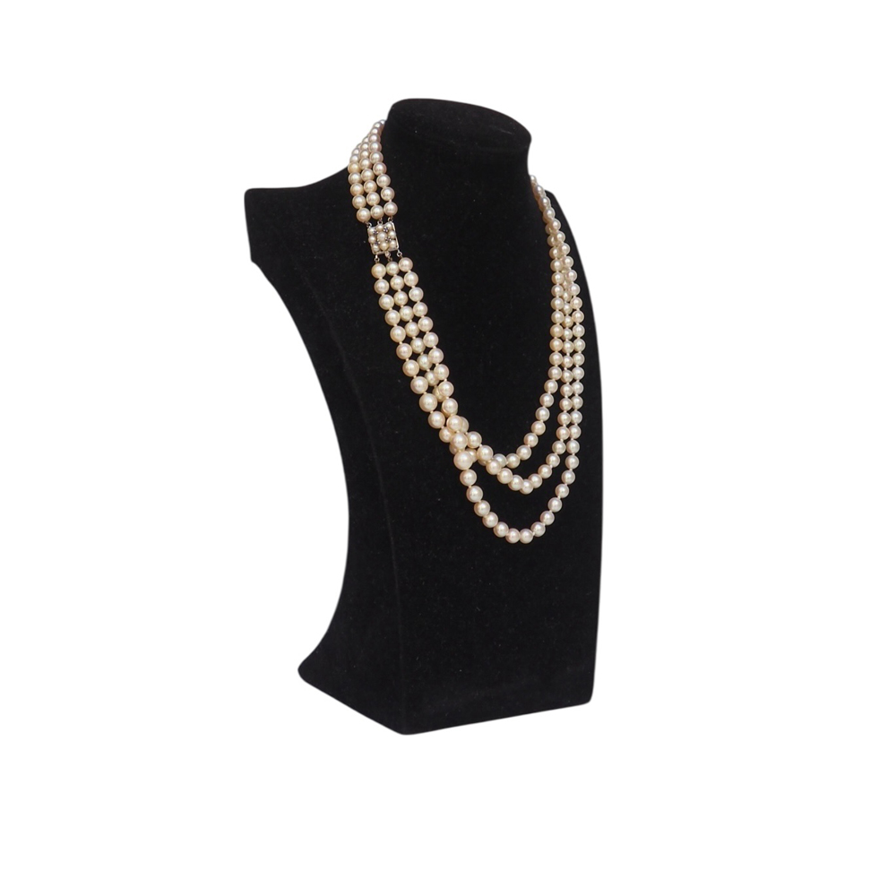 Collana d'epoca di perle con susta in oro - immagine 3